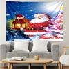 Christmas-Santa-Claus Print Tapestry, Backdrop, Easy Setup, Ideal for Bedroom, Office & Living Room, with Aesthetic Wall Hanging Decor.