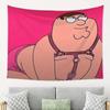 Office Fun Decor Tapestry Peter Griffin Wall Hanging for Game Room Dormitory Personalized Gift
