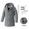 Herren Koreanischer Stil Langer Wintermantel, Stil 9788, Verdickt, M-8XL, Bestseller.