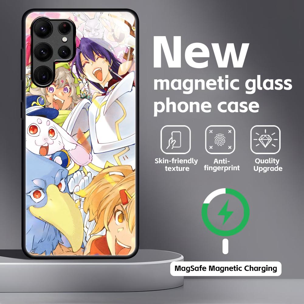 Shangri-La Frontier Handyhülle Für Samsung S26 S25 S24 S23 S22 S21 Plus Ultra Note20 Glas Magnetische Hülle
