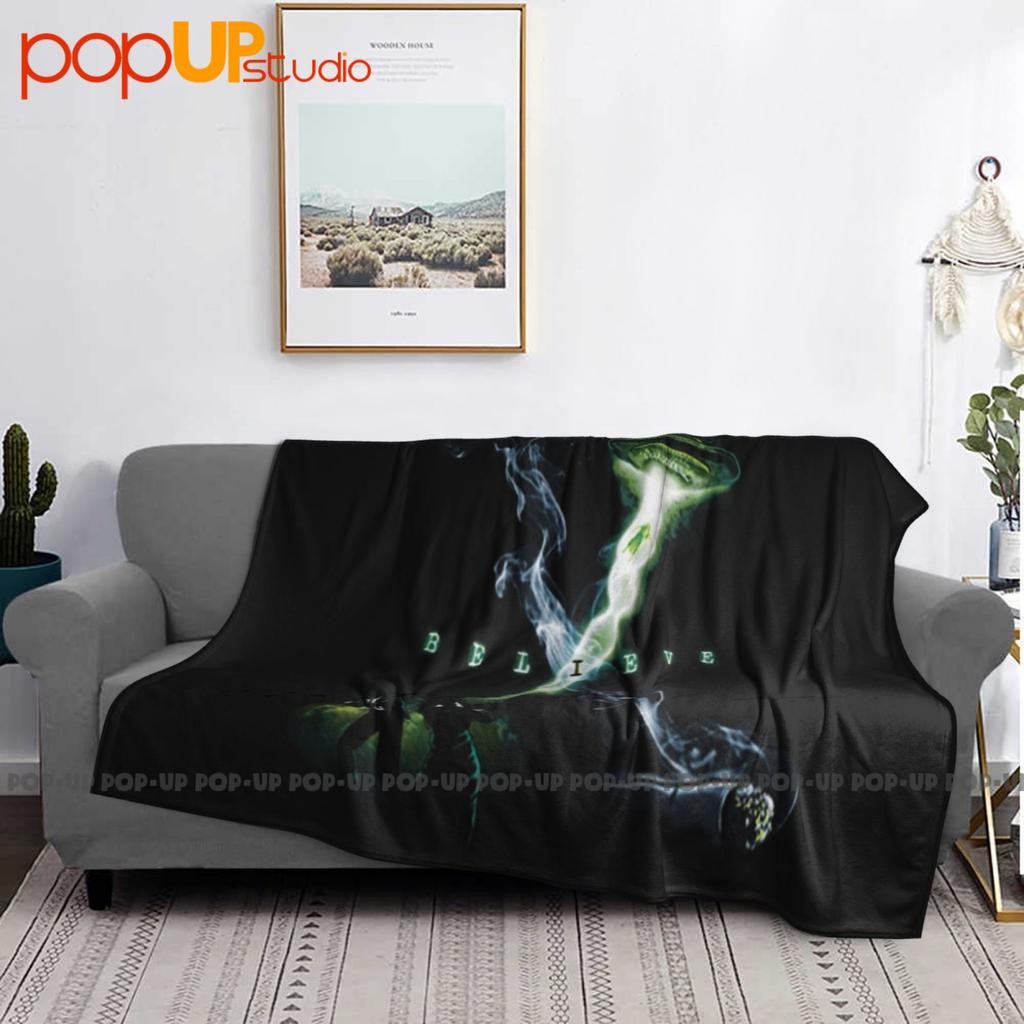 Ich Glaube Außerirdische Ufos Fox Mulder Dana Scully Rauchender Mann Akte X Ultra-Weiche Decke Steppdecke Winter Sofadecke Bettbezüge