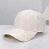 Floral Embroidery Baseball Hat With Curved Brim For Outdoor Sunshade Girls Boys