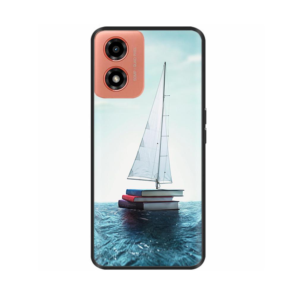 Case For Moto G04s Shockproof Black Soft Silicone Back Cover Phone Case On For Motorola Moto G04S G04 MotoG04 MotoG04s Bumper
