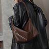 Leather Women's Bags New Cowhide Shoulder Bags Retro Commuter Underarm Bags Versatile Niche Messenger Bags