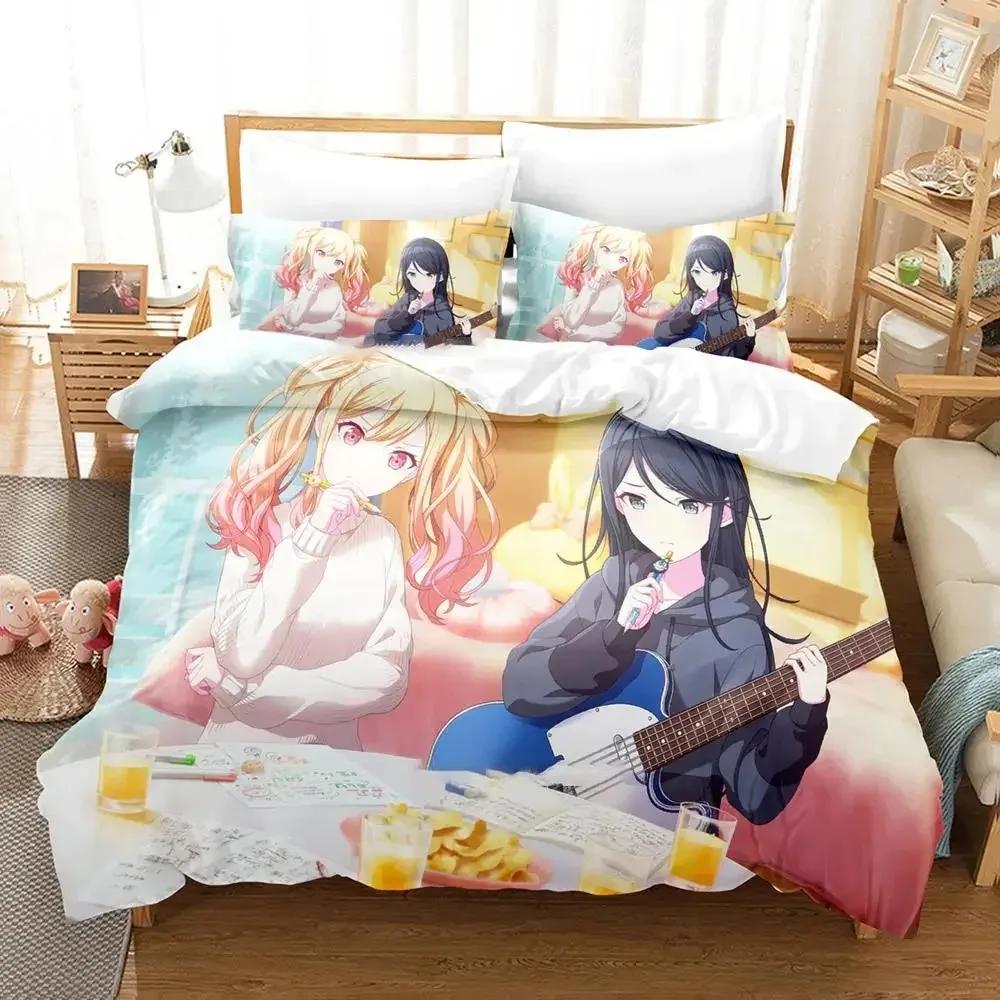 Anime Project Sekai Hoshino Ichika Bedding Set Single Twin Double Queen King Cal King Size Bed Linen Set