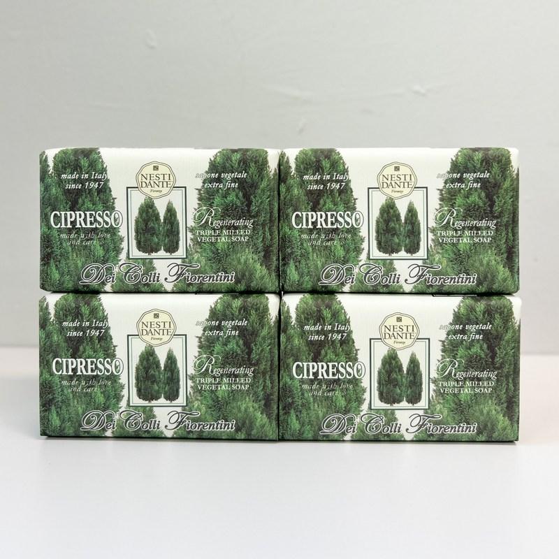 Nesti Dante Italy Dei Coli Cypress Scented Soap, 250g x 4 pcs