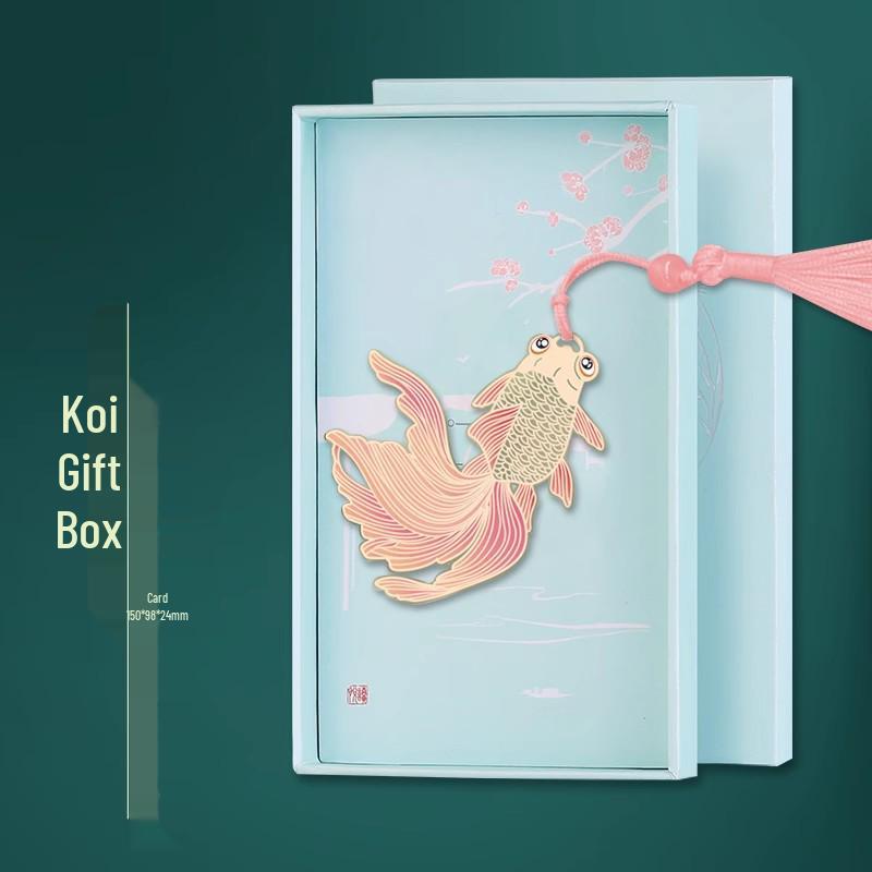 Elegante Metalen Bladwijzer in Chinese Stijl met Kwastje en Gravure - Perfect als High-End Cadeau