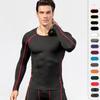 T-shirt à manches longues pour hommes, serré, Fitness, sport, course à pied, entraînement, respirant, confortable, élastique, séchage rapide
