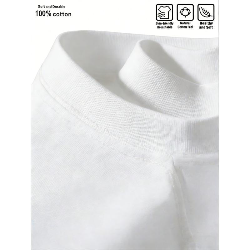 European Sizes Heart Pattern Men'S Round Neck T-Shirt, Loose Fit, Fashionable And Versatile, Soft Comfortable Fabric