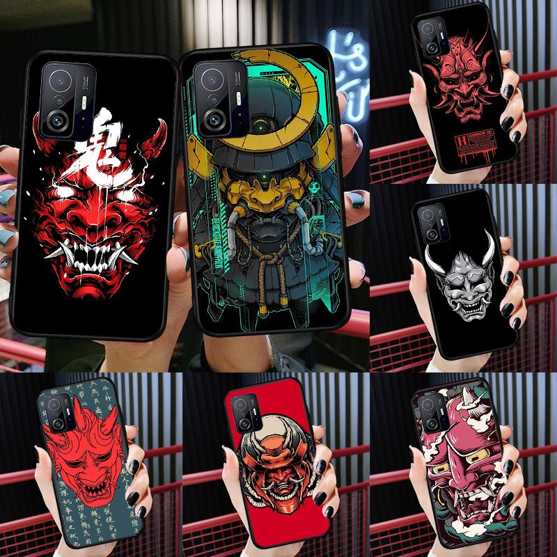 Hannya Demon Oni Case For Xiaomi POCO X7 Pro X3 X5 X6 F3 F5 F6 M6 Pro 11T 12T 13T 14T Pro 13 14 Ultra Cover