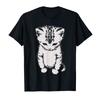 Gato Sad Kitten Funny Meme Sad Crying Munchkin Cat Trendy Tshirt For Unisex Women Cotton  T Shirt  Harajuku Tops