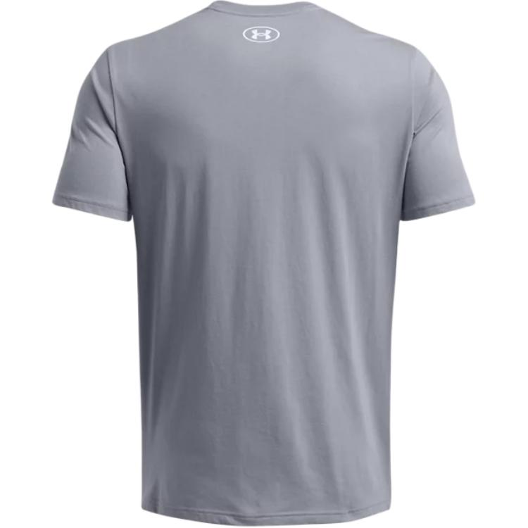 Under Armour Crew Neck Quick-Dry Logo Short Sleeve T-Shirt Men T-Shirts Gray 1382911-036
