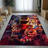Horror-Spiel F-FNAF Fazbear Weicher Rutschfester Teppich für Große Flächen im Wohnzimmer, Schlafzimmer, Spielzimmer Teppichmatte für Sofa, Heimdeko Geschenk