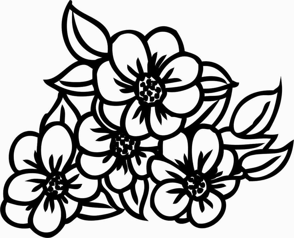 Printtoo Floral Pattern Square Brown Wooden Rubber Stamp Scrap-booking Block-2 X 2