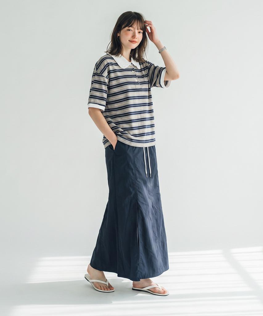 Metapeo Met Striped Tee & Skirt Set