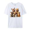 Funny Cat Art Print Free Shippping Clothes Anime Harajuku Grahpic Tee Shirt Cotton Comfort T Shirt Men 4TH of July