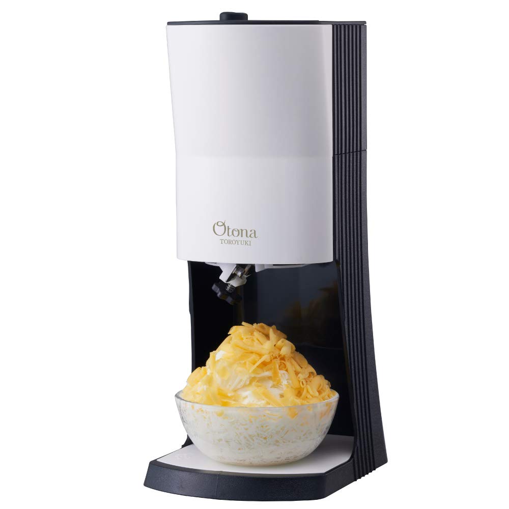 Doshisha Electric Fluffy Melting Snow Shaved Ice Maker with 3 Ice Cups Black [2020 Model] DTY-20BK