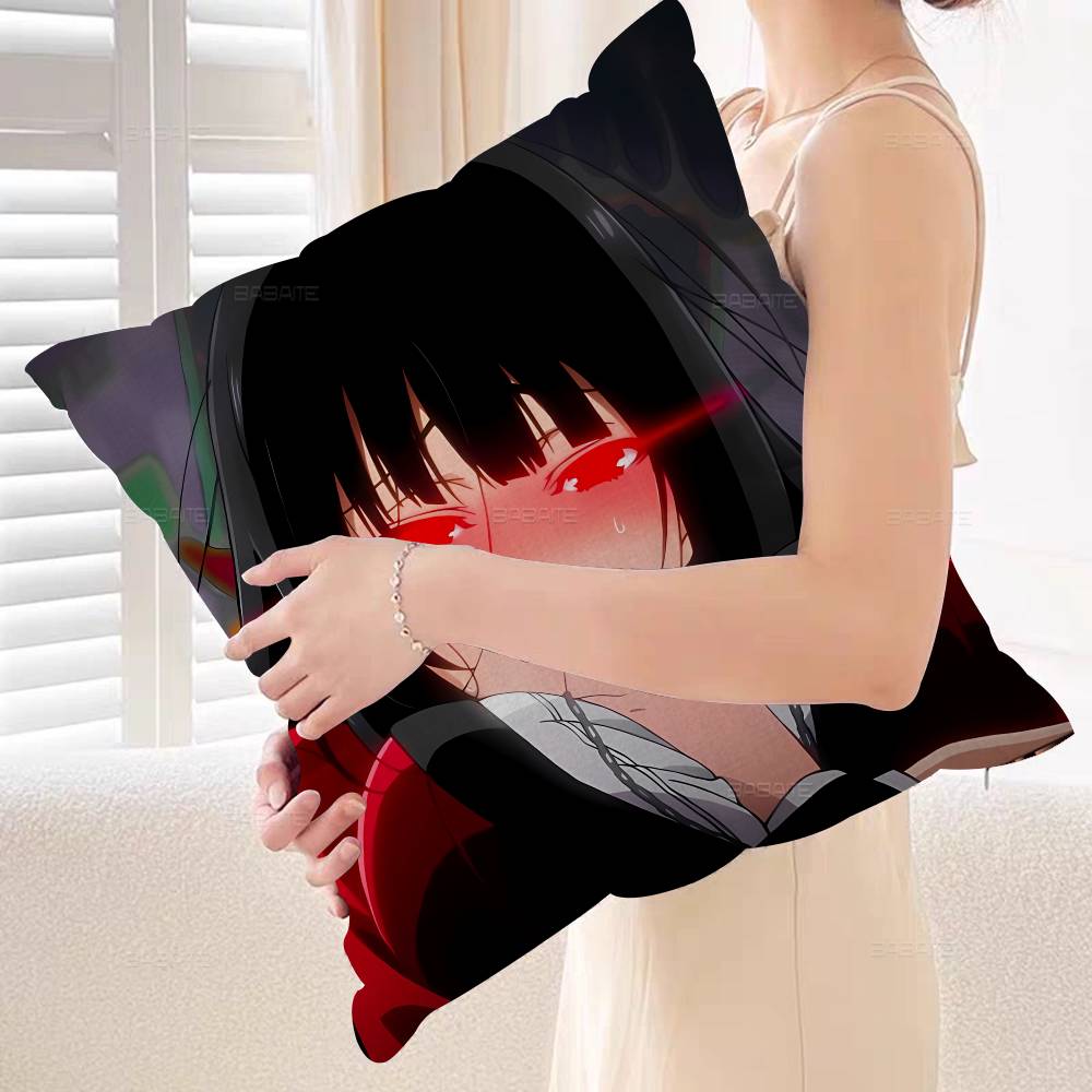 Anime Kakegurui Pillow Cover Sofa Cushion Cover Home Room Decoration Children Gift