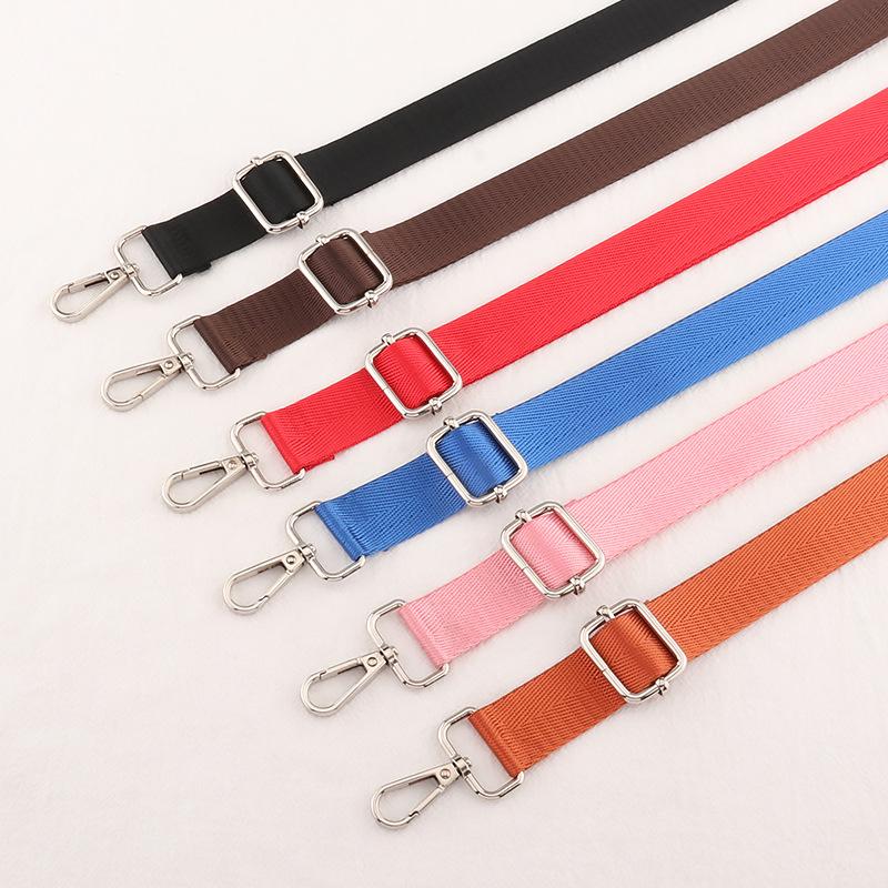 Shoulder Bag Strap Fashion Wide Replacement Strap For Bags Nylon Woman Messenger Bag Accessories Metal Buckle Bag Straps