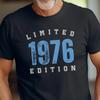 50th Birthday T Shirt For Unisex 1976 Limited Edition Year Him Unisexs Vintage Comfortable Graphic Stylish