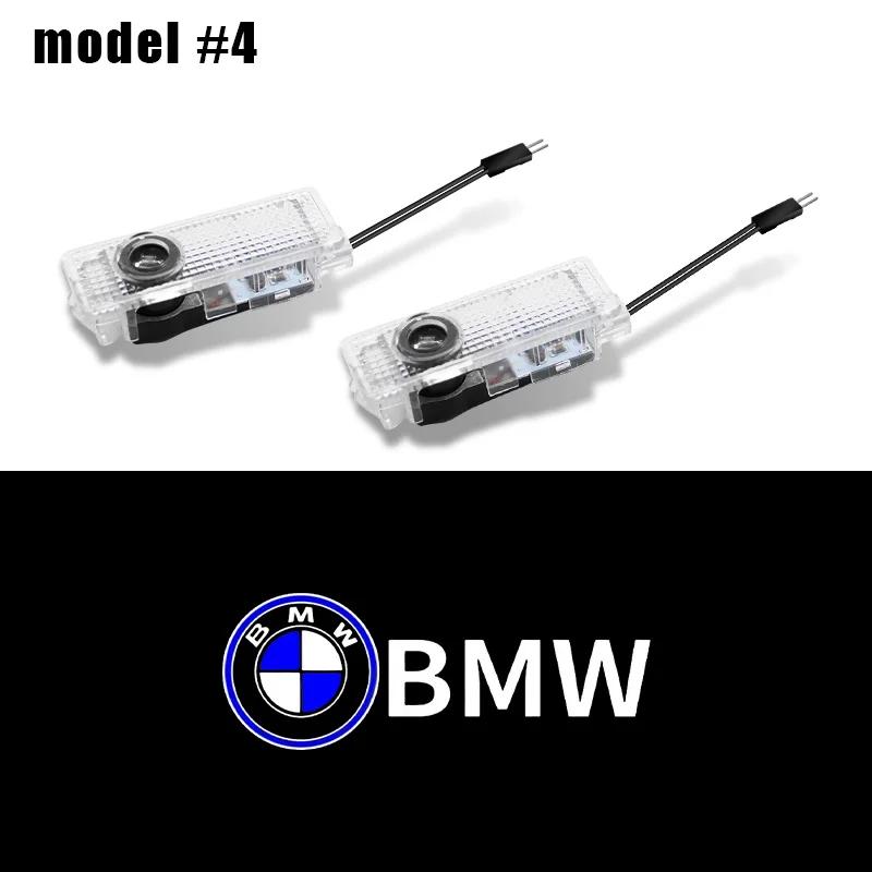 2Pcs LED Car Door Projector Welcome Ghost Shadow Light Bulbs Accessories For BMW F20 F30 G20 F31 F34 F10 G30 F11 X3 F25 X4 I3 M3 ckhp80