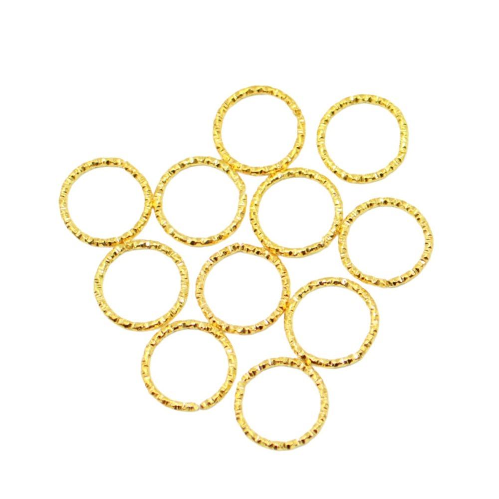 50PCS Charm Dreadlocks Beads Opening Hoop Circle Cuff Clip Hair Braids Reggae Hair Rings