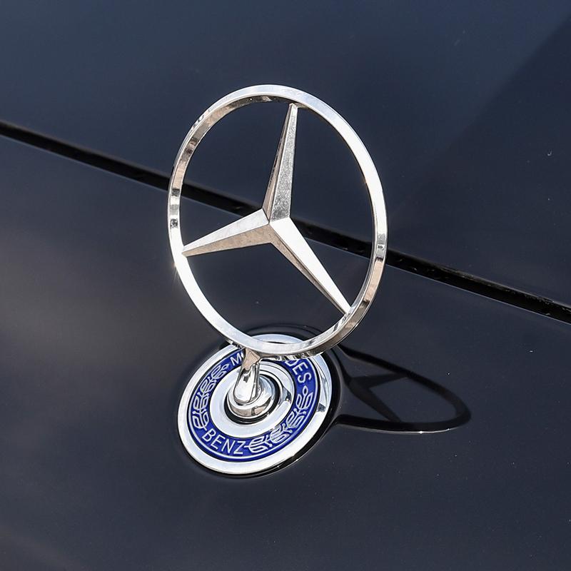 Para Mercedes Benz BBB Insignia de Capó de Coche Insignia Estrella 3D Aleación de Zinc Emblema Frontal de Capó de Coche Mercedes Benz W203 W204 W205 W206 W212 W213 W222 W223 E300 DN1