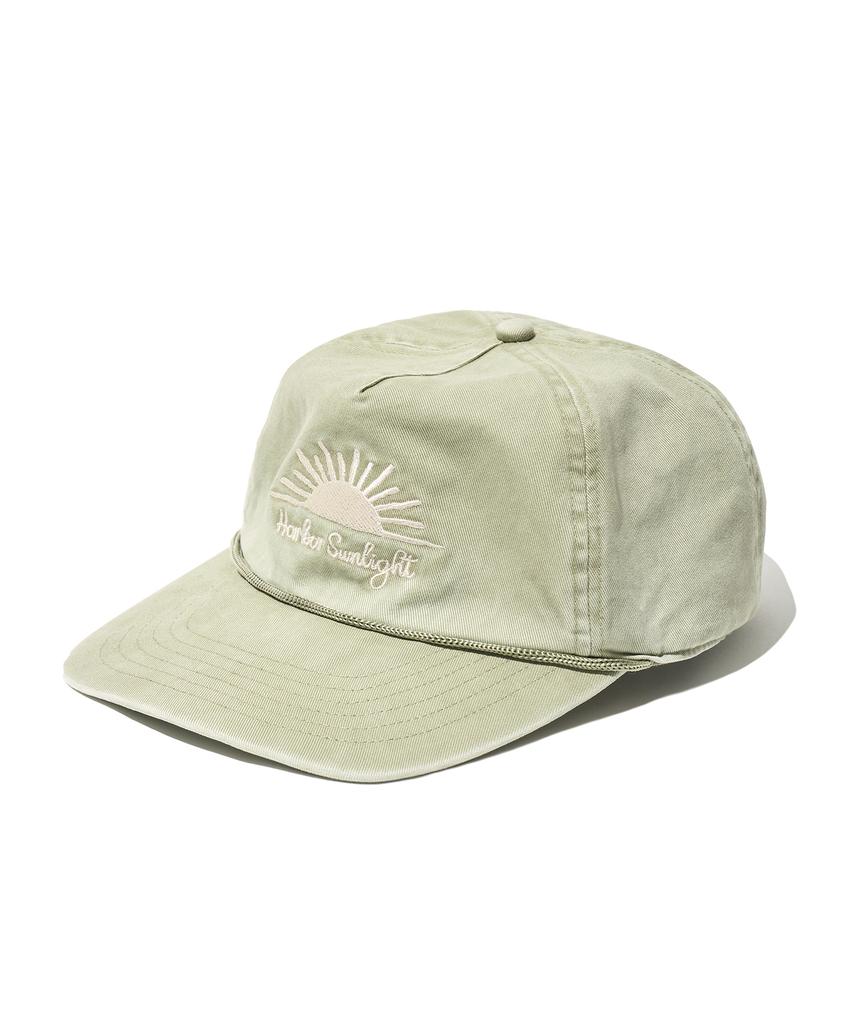 PARTIMENTO Vtg Washed Sunlight Rope Ball Cap Ash Olive