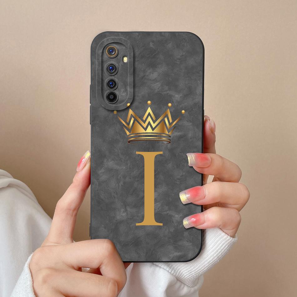 For Realme 6 Pro 6i 6S Phone Case Cute Letters Soft Full Protection Texture Silicone Back Cover For Realme6 Shockproof Housing