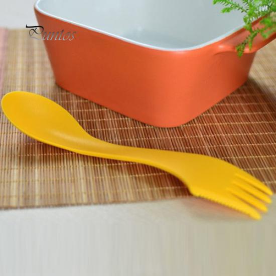 6 Pcs Löffel Gabel Messer Besteck Camping Wandern Spork Combo