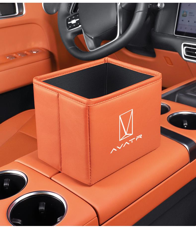 Avatr Auto Aufbewahrungsbox: Multifunktionaler faltbarer Mülleimer für die Modelle 06/07/12/11.