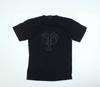 Omen Men's Black Tribal Graphic Short Sleeve T-Shirt Size M