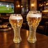 Soccer Trophy Glass Mug Heavy Shaped Pint 400/600ml Capacity Beer Duty Football Cup