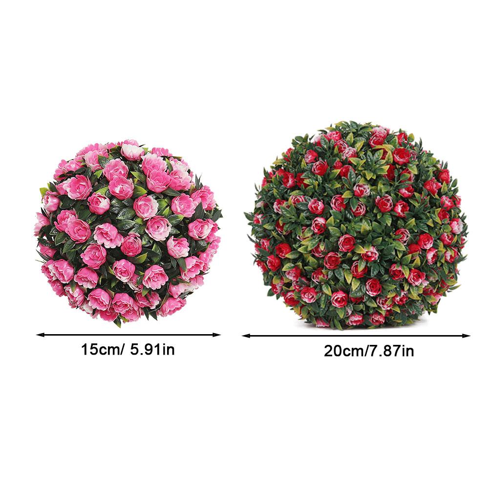 Artificial Flower Balls Grass Ball Green Plant Fake Grass Landscaping Tree Shed Roof Home Garden Wedding Ceiling Hanging Decor