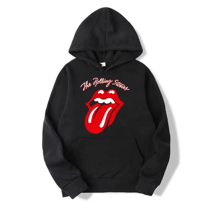 Automne Hiver Nouveaux Sweat à Capuche Hommes Femmes Sweat à Capuche Imprimé Hot Kiss Hip Hop Manches Longues Mode Sweat à Capuche Confortable