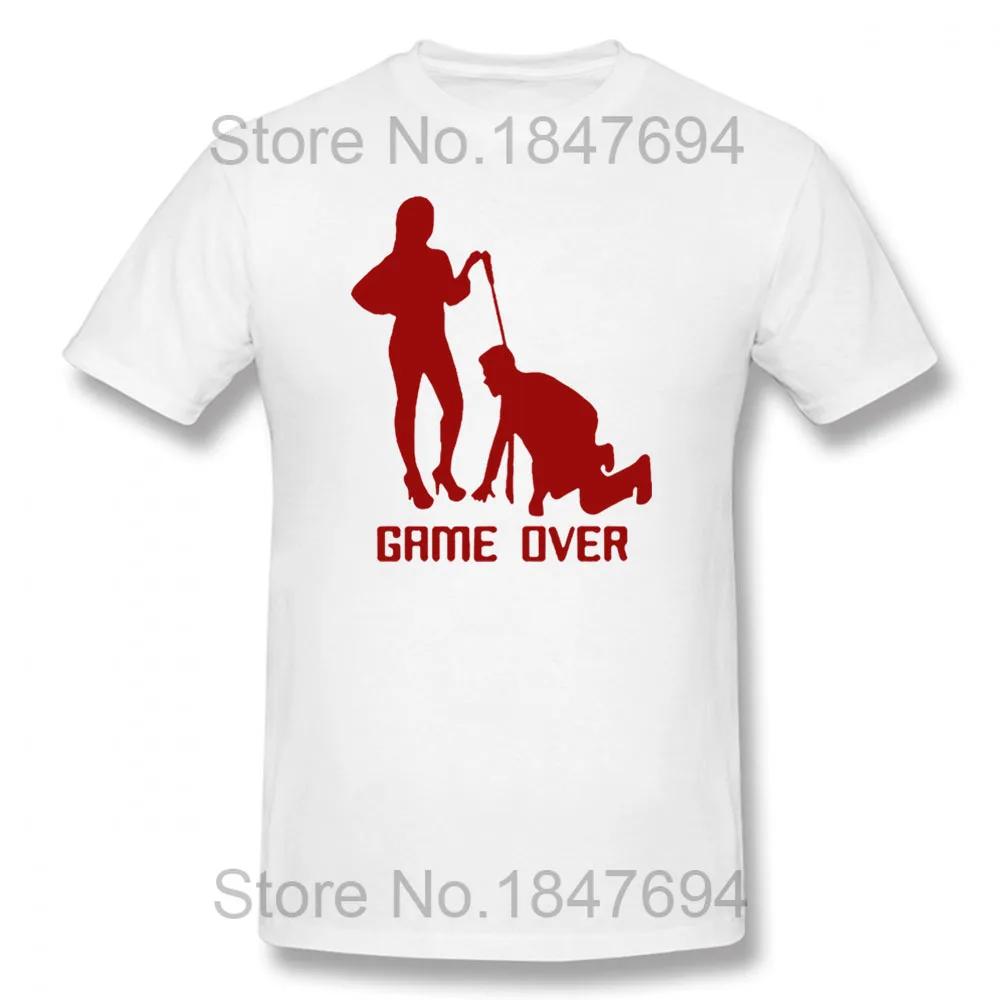 T-shirt humoristique Game Over Bride Groom Bachelor Party pour homme, vêtement à manches courtes