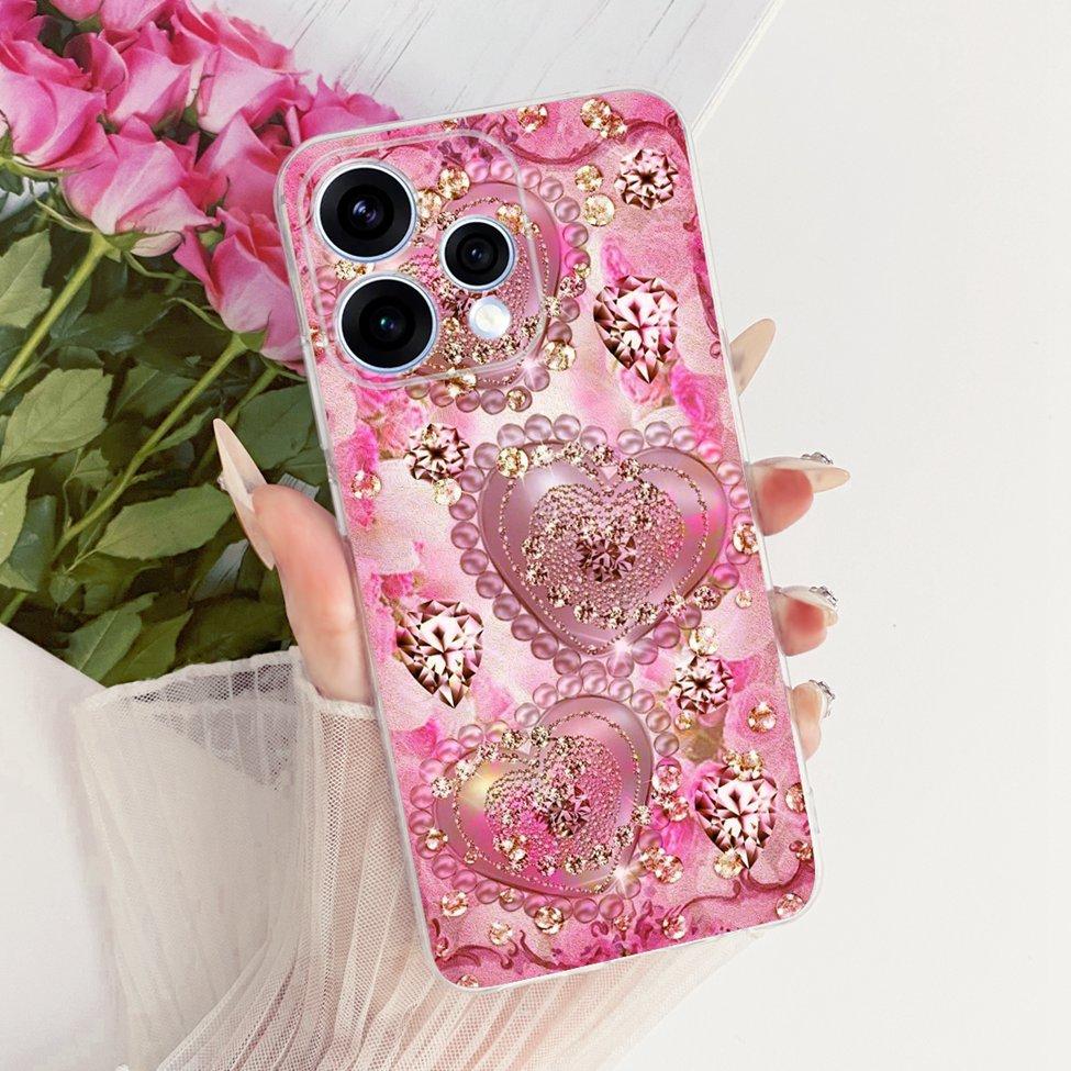 Transparent For Oppo Reno15 Cover Luxury Cute Cat Fashion Butterfly Cool Painted Bumper Casing For Oppo Reno15 5G CPH2825 Case