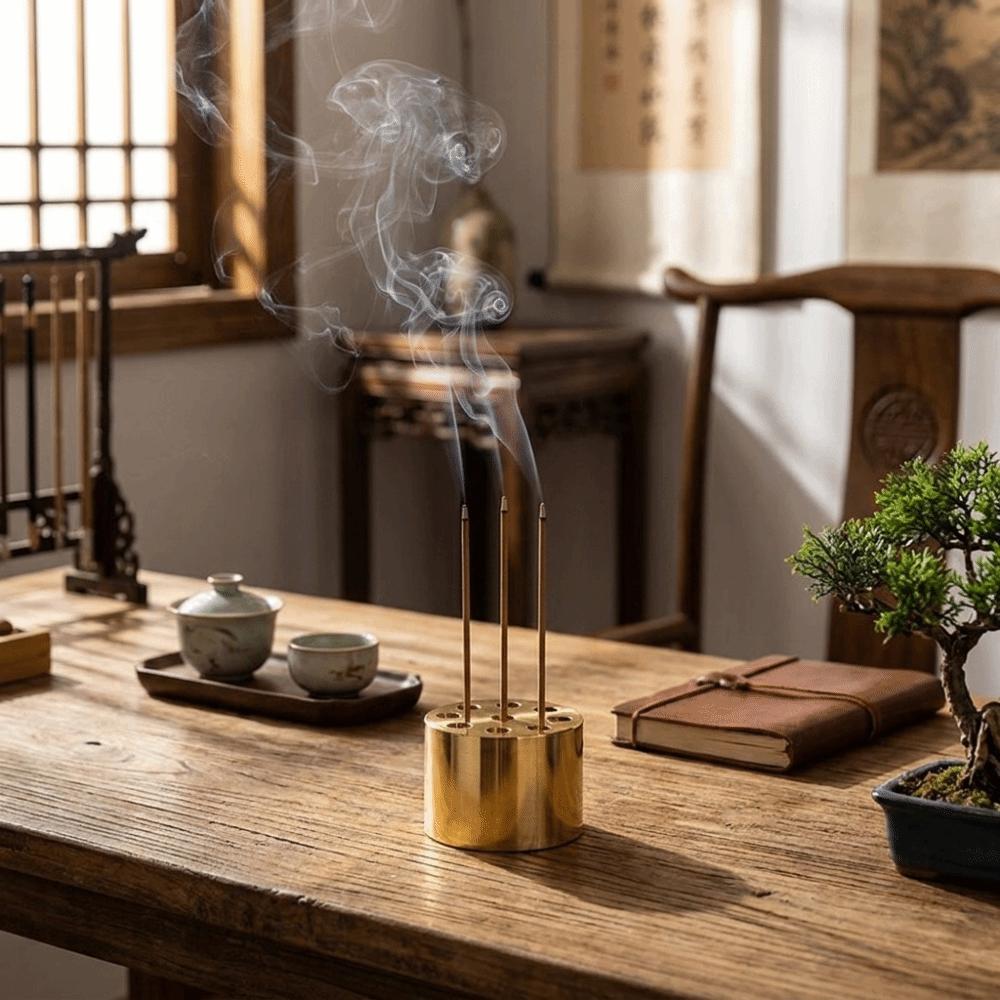 Vintage Incense Burner 9 Holes Mini Vase Incense Sticks Accessories Incense Holder Home Decor