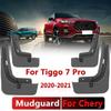 Protetor contra respingos de proteção para-lamas para Chery Tiggo 7 Pro - 4 peças de acessórios para para-lamas dianteiros