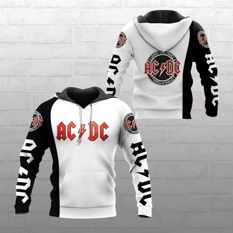 Frühling und Herbst Beliebte Retro Herren Hoodies 3D Druck Mode Rock Herren Lässige Mode Sweatshirts Tops