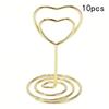 10-50 pezzi Mini Portacarte Segnaposto Portanumero da Tavolo Portacarte da Tavolo Matrimonio Segnatavolo a Forma di Cuore Porta Foto
