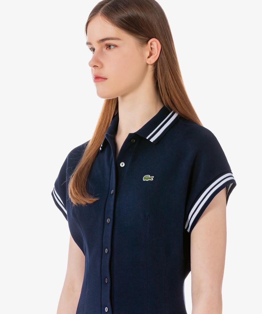 Lacoste Women'S Mif Striped Collar Jumpsuit Ef2431-56G 525