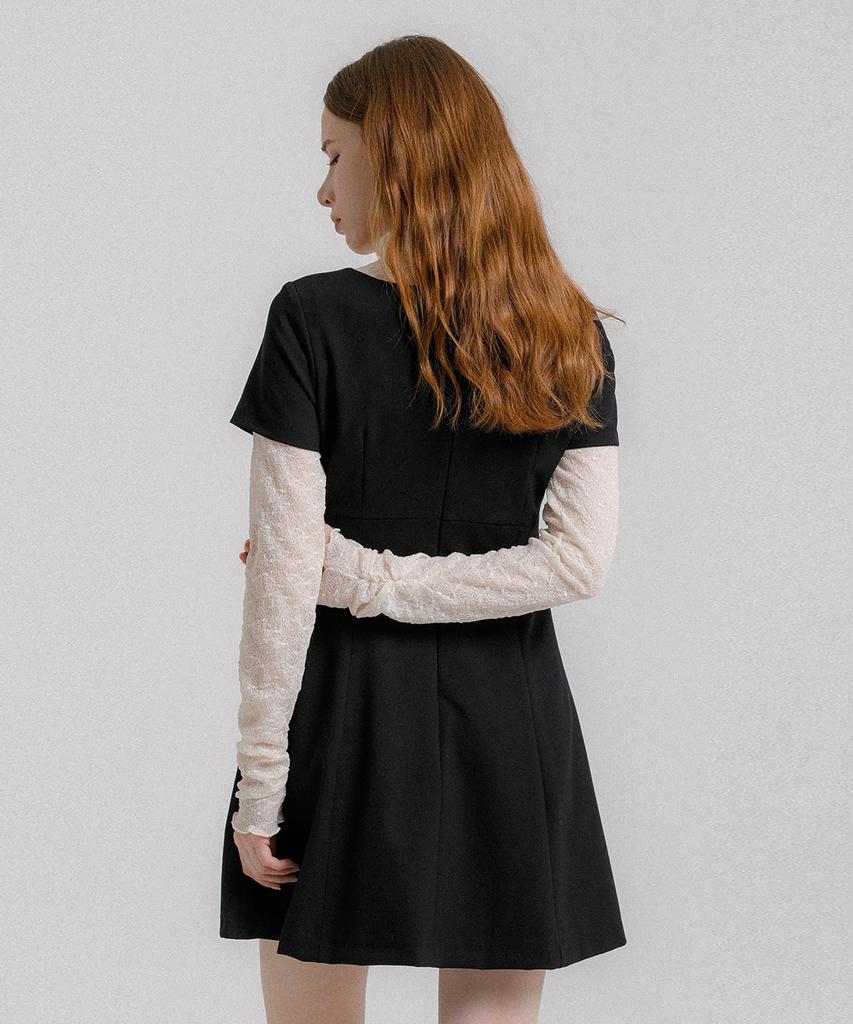Eilubeu Square Mini Dress Aarcdr902P