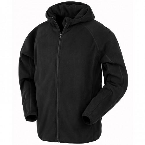 Result Genuine Recycled Giacca in Pile con Cappuccio da Uomo