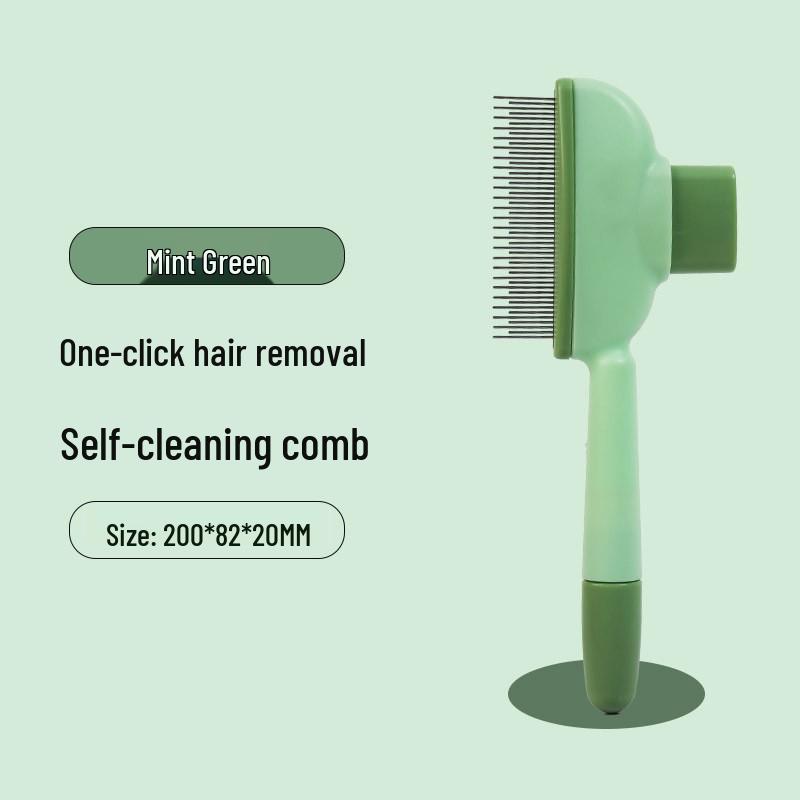 Pet Dematting Comb - One-Click Hair Removal for Dogs & Cats