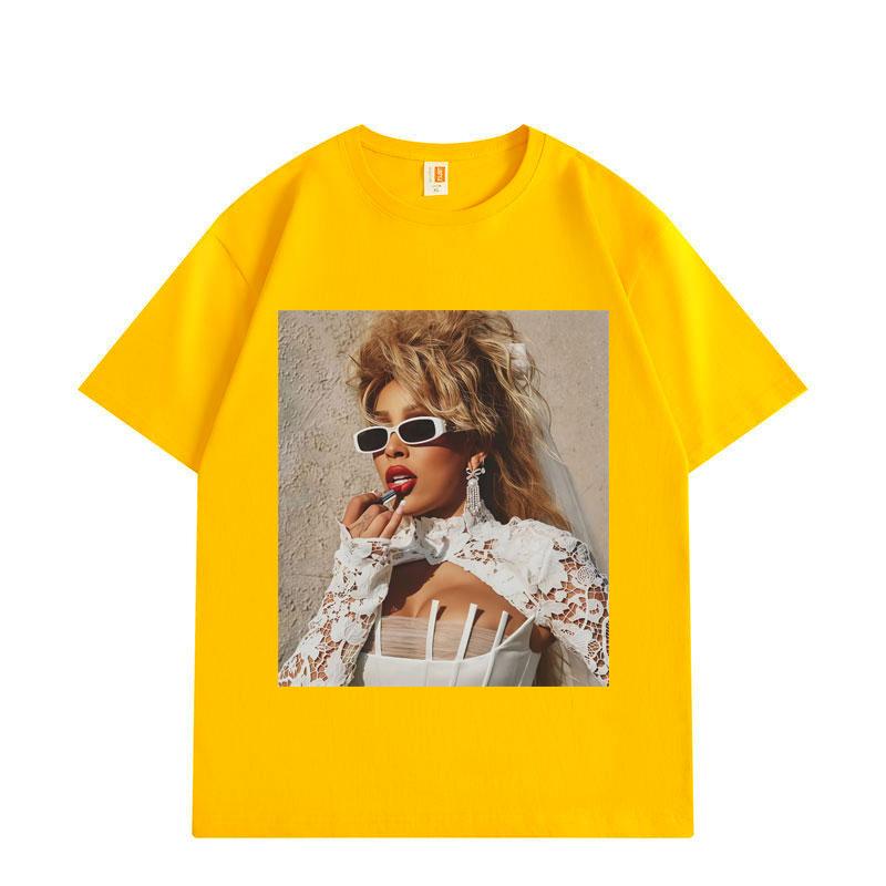 Rapper Doja Cat Graphic T Shirts Men Women Clothing Fashion Aesthetic Short Sleeve T-shirts Summer Casual Cotton T-shirt