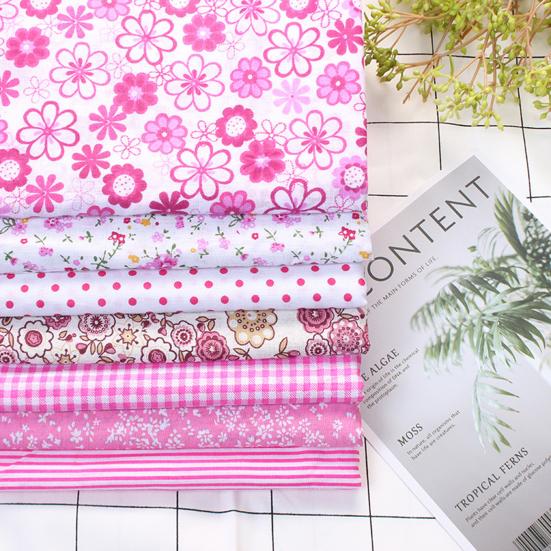 1 Set Patchwork Cloth Square Breathable Cotton Jacket Shirts Dress Quilting Fabric for Students
