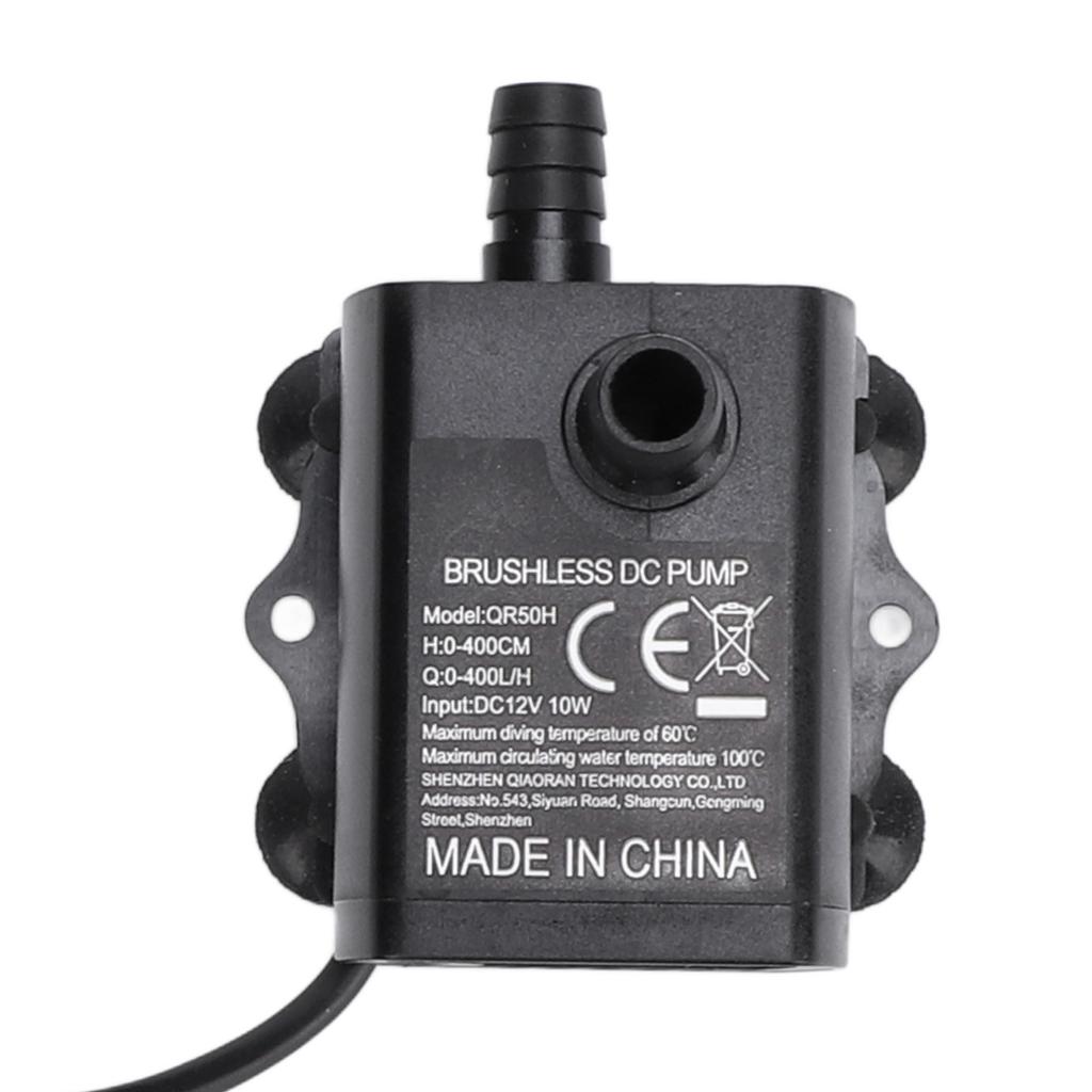 Ponorné čerpadlo do fontány Malé pre akvárium Nastaviteľný prietok DC 12V 10W 0?400L/H 0?400 cm zdvih