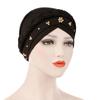 Nieuwe Dames Haarverzorging Islamitische Jersey Hoofddoek Melk Zijde Moslim Hijab Kralen Gevlochten Wrap Stretch Tulband Hoed Chemo Cap hoofd Wrap