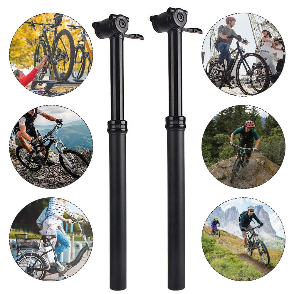 Dropper Seatpost Bike Seat Posts Height Adjustable Bike Dropper Seatpost Aluminum Alloy for Road Bicycle Mountain Bike
